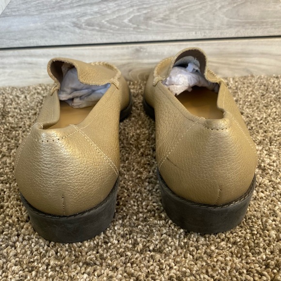 Partners Brazil Luscious Gold Leather Comfort Driver Moccasin Loafer 8.5 - Picture 9 of 10